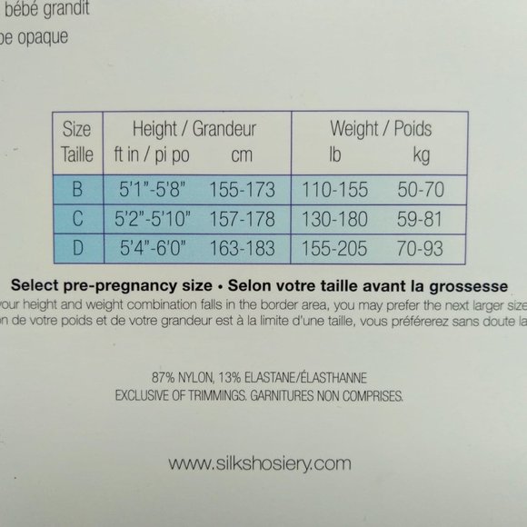 Maternity NWT Black sheer waistband free pantyhose - Picture 2 of 2